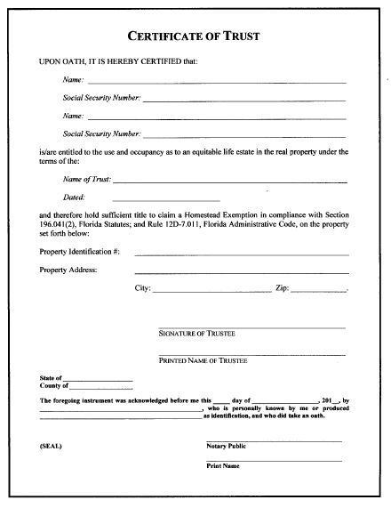 Notary Certificate Template 8265